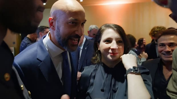 Keegan-Michael Key with wife, Elle, at NFL Honors